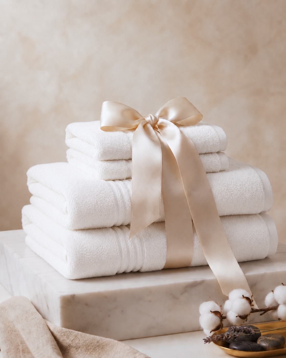 Swan White Luxury Towel Set
